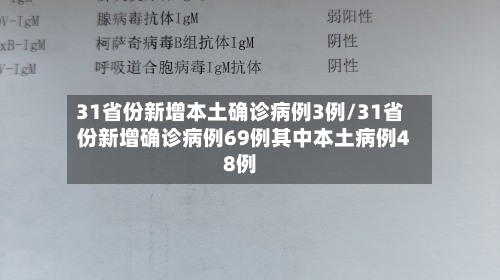 31省份新增本土确诊病例3例/31省份新增确诊病例69例其中本土病例48例-第3张图片