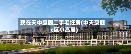 现在天中豪园二手毛坯房(中天豪庭c区小高层)