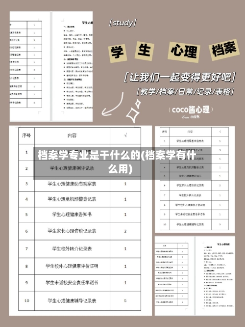 档案学专业是干什么的(档案学有什么用)-第2张图片