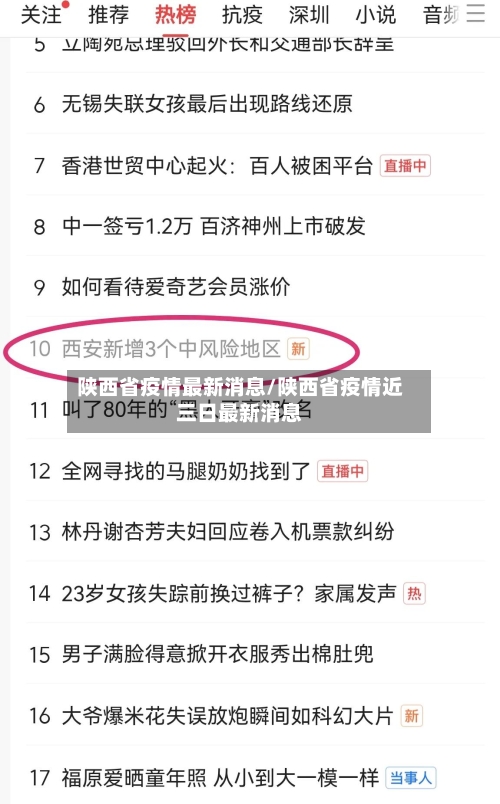 陕西省疫情最新消息/陕西省疫情近三日最新消息-第2张图片