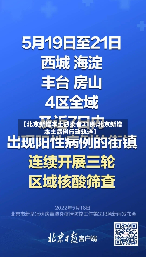 【北京新增本土感染者21例,北京新增本土病例行动轨迹】