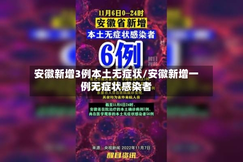安徽新增3例本土无症状/安徽新增一例无症状感染者-第2张图片