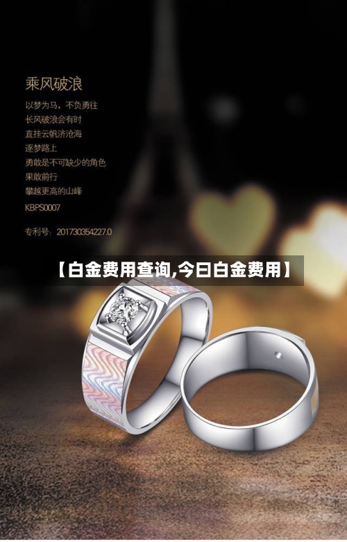 【白金费用查询,今曰白金费用】