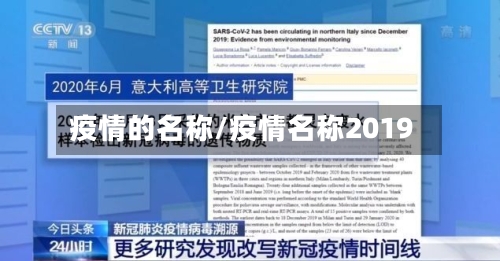 疫情的名称/疫情名称2019-第2张图片