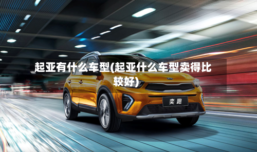 起亚有什么车型(起亚什么车型卖得比较好)-第2张图片