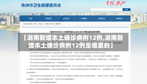 【湖南新增本土确诊病例12例,湖南新增本土确诊病例12例是哪里的】-第3张图片