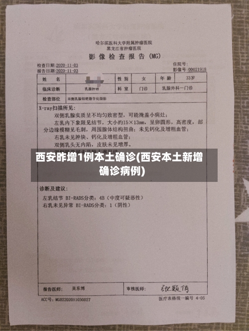 西安昨增1例本土确诊(西安本土新增确诊病例)