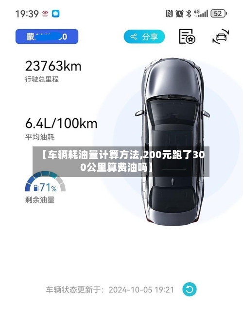 【车辆耗油量计算方法,200元跑了300公里算费油吗】-第2张图片
