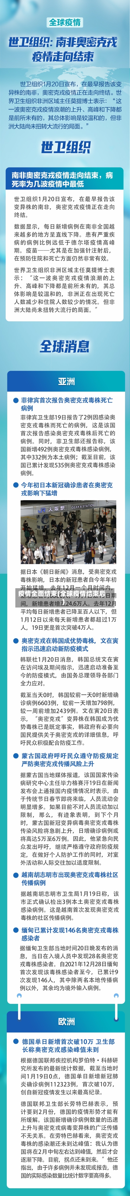疫情全面结束(全球疫情结束后)-第2张图片