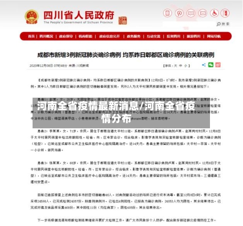 河南全省疫情最新消息/河南全省疫情分布