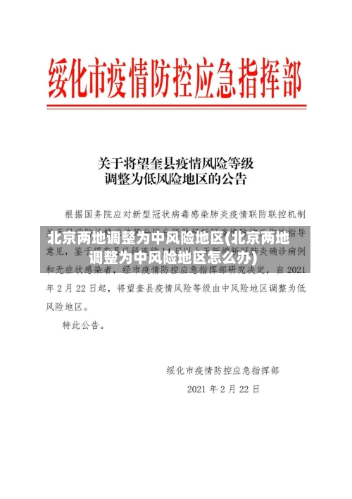 北京两地调整为中风险地区(北京两地调整为中风险地区怎么办)-第2张图片