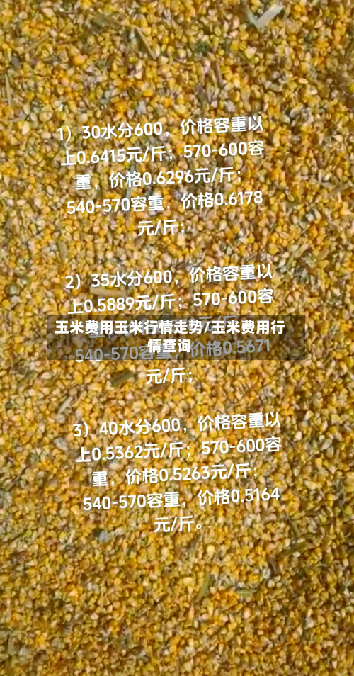 玉米费用玉米行情走势/玉米费用行情查询-第2张图片