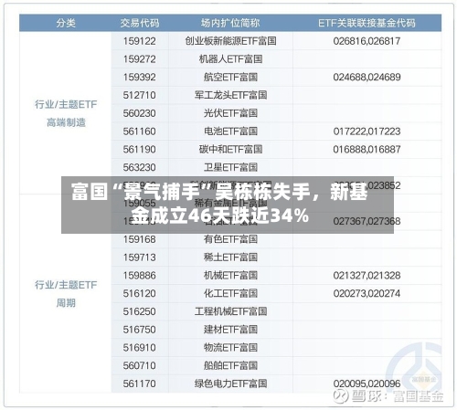 富国“景气捕手	”吴栋栋失手，新基金成立46天跌近34%-第2张图片