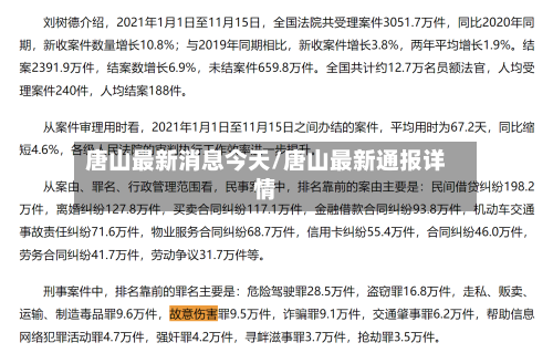 唐山最新消息今天/唐山最新通报详情-第2张图片
