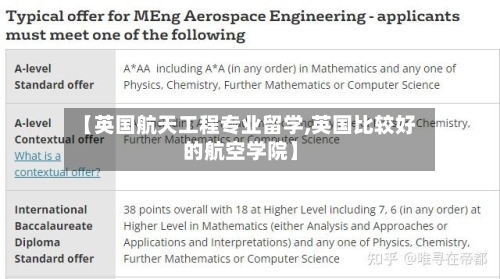 【英国航天工程专业留学,英国比较好的航空学院】-第2张图片