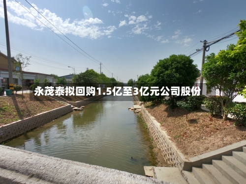 永茂泰拟回购1.5亿至3亿元公司股份-第2张图片