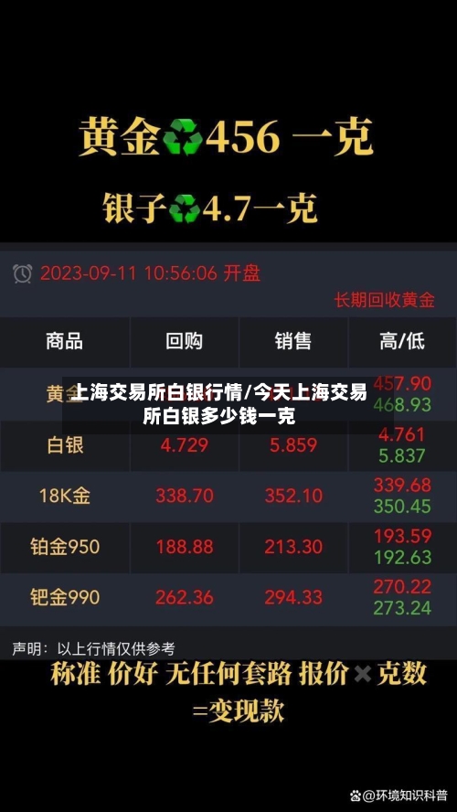上海交易所白银行情/今天上海交易所白银多少钱一克-第2张图片