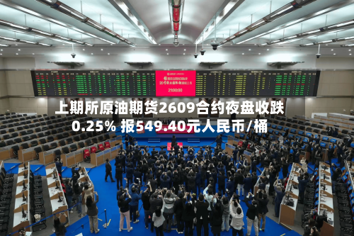 上期所原油期货2609合约夜盘收跌0.25% 报549.40元人民币/桶-第2张图片