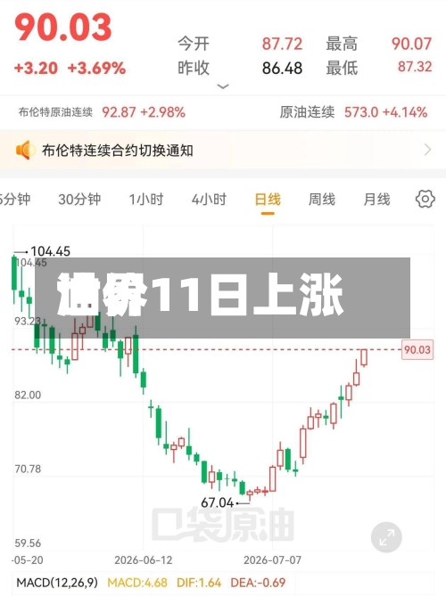 世界油价11日上涨