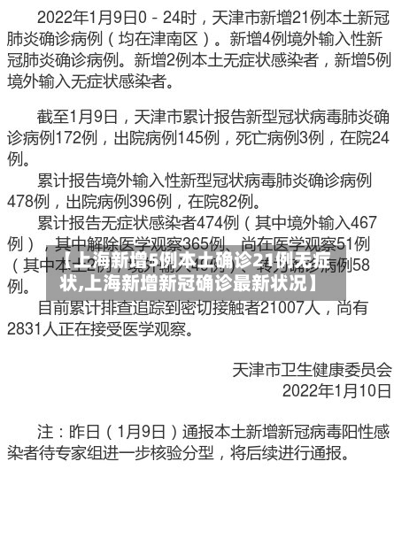 【上海新增5例本土确诊21例无症状,上海新增新冠确诊最新状况】