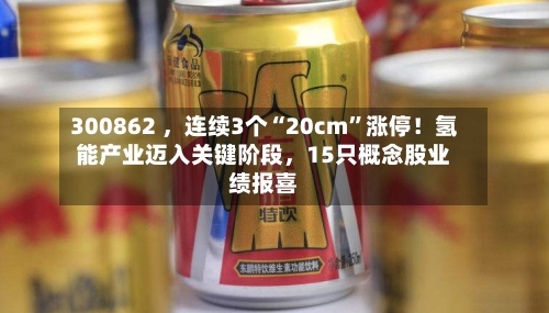 300862 ，连续3个“20cm	”涨停！氢能产业迈入关键阶段	，15只概念股业绩报喜-第2张图片