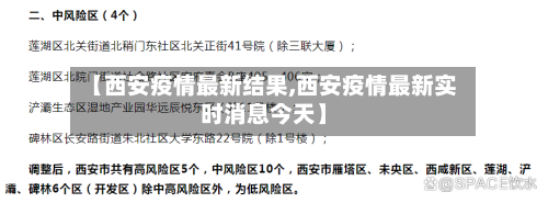 【西安疫情最新结果,西安疫情最新实时消息今天】-第2张图片