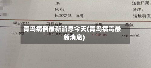 青岛病例最新消息今天(青岛病毒最新消息)-第2张图片