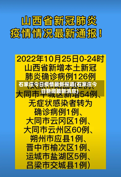 石家庄今日疫情最新报道(石家庄今日新闻最新消息)