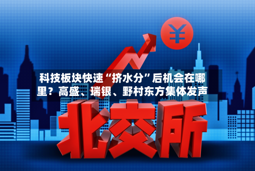 科技板块快速“挤水分	”后机会在哪里？高盛、瑞银、野村东方集体发声-第2张图片