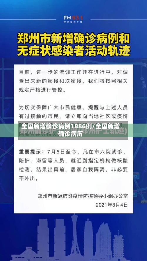 全国新增确诊病例1886例/全国新增确诊病历