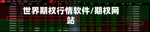 世界期权行情软件/期权网站