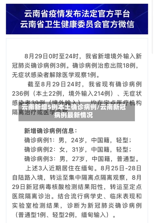 云南新增5例本土确诊病例/云南新冠病例最新情况-第2张图片