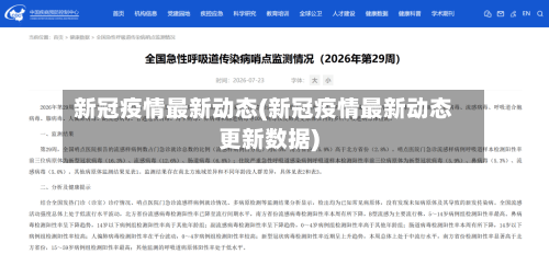 新冠疫情最新动态(新冠疫情最新动态更新数据)-第3张图片