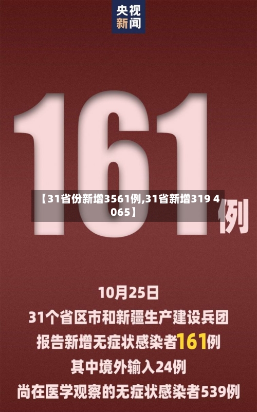 【31省份新增3561例,31省新增319 4065】-第2张图片