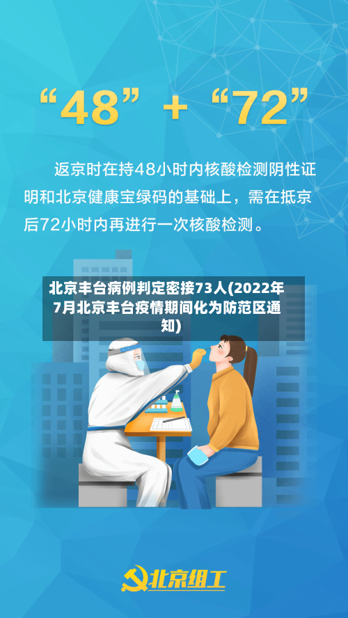 北京丰台病例判定密接73人(2022年7月北京丰台疫情期间化为防范区通知)