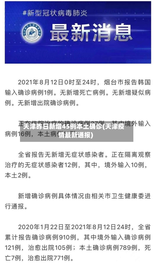 天津昨日新增45例本土确诊(天津疫情最新通报)-第3张图片