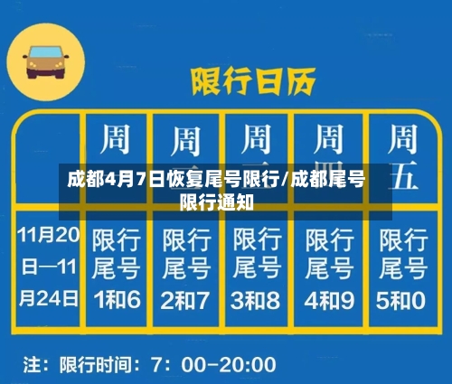成都4月7日恢复尾号限行/成都尾号限行通知-第2张图片