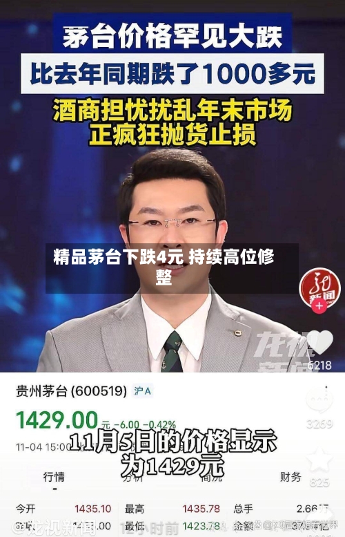 精品茅台下跌4元 持续高位修整