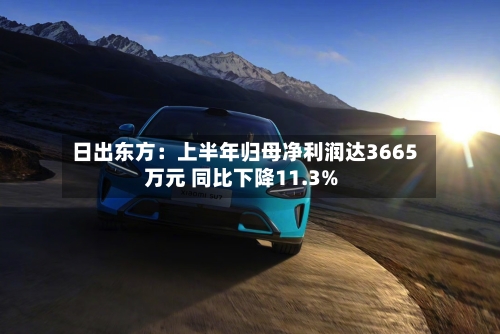 日出东方：上半年归母净利润达3665万元 同比下降11.3%