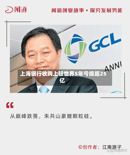 上海银行收购上银世界5年亏损超25亿-第2张图片