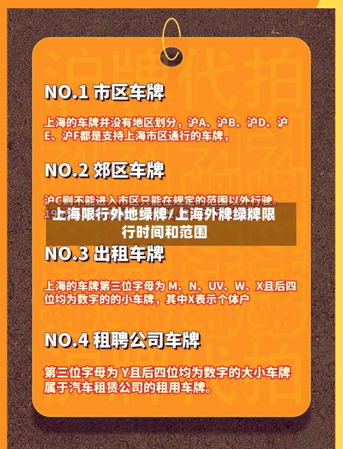 上海限行外地绿牌/上海外牌绿牌限行时间和范围-第2张图片
