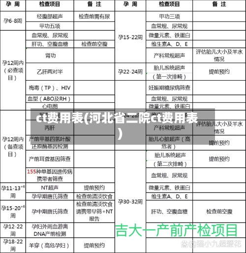 ct费用表(河北省二院ct费用表)-第2张图片