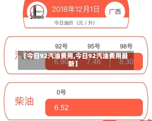 【今日92汽油费用,今日92汽油费用最新】